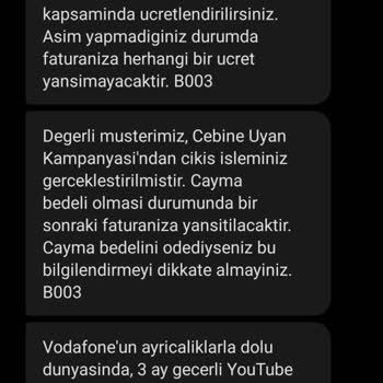 Vodafone Taahhüt Yenilemede Verilen Sözler Tutulmadı Fatura Beklenenden Çok Yüksek Çıktı