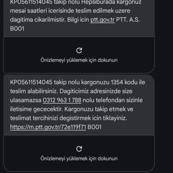 Kargom Güvenliğe Teslim Edilmedi, Ulaşılamıyor