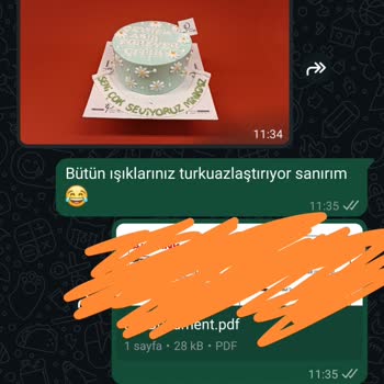 Sipariş Verdiğimiz Pasta Yanlış Renk Ve İlgisiz İletişim