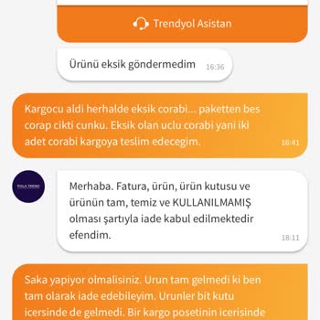 Eksik Gelen Çoraplar İçin Satıcıdan Beklenmedik Tavır