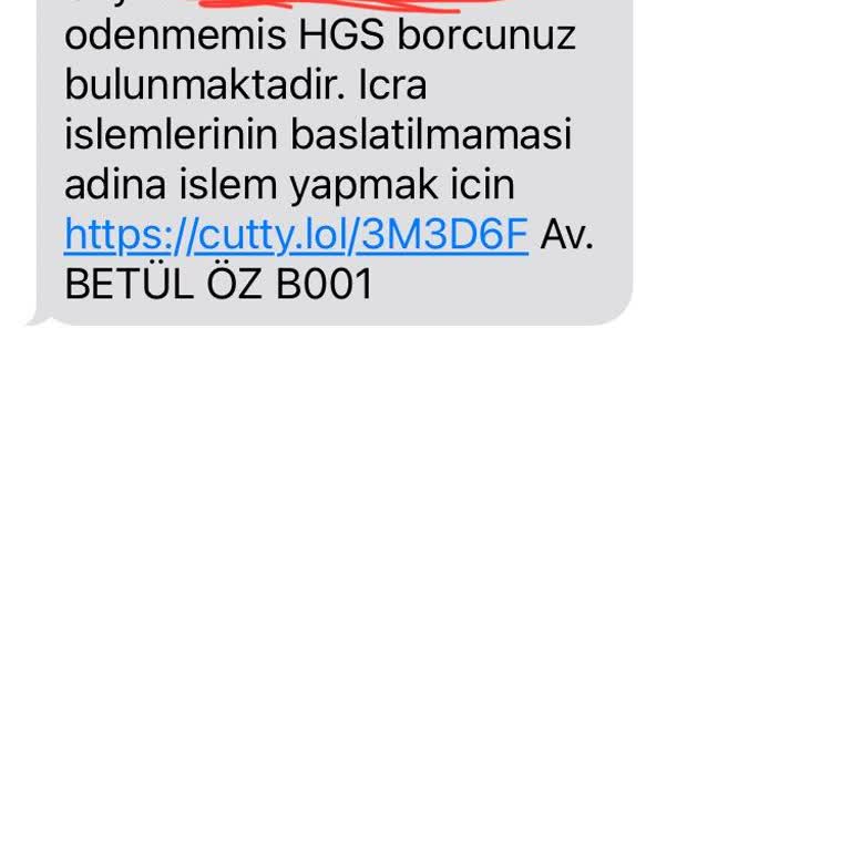 HGS Borcu Adına Sahte Mesaj Ve Kişisel Bilgilerimin Kullanılması Hakkında Şikayet