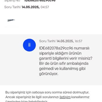 Sıfır Ürün Diye Kusurlu Ve Çizik Ürün Gönderildi, İade Reddedildi