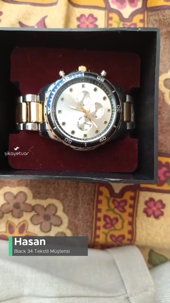 Black 34 Tekstil Yanlış Sahte Saat Gönderdi! videonun kapak resmi