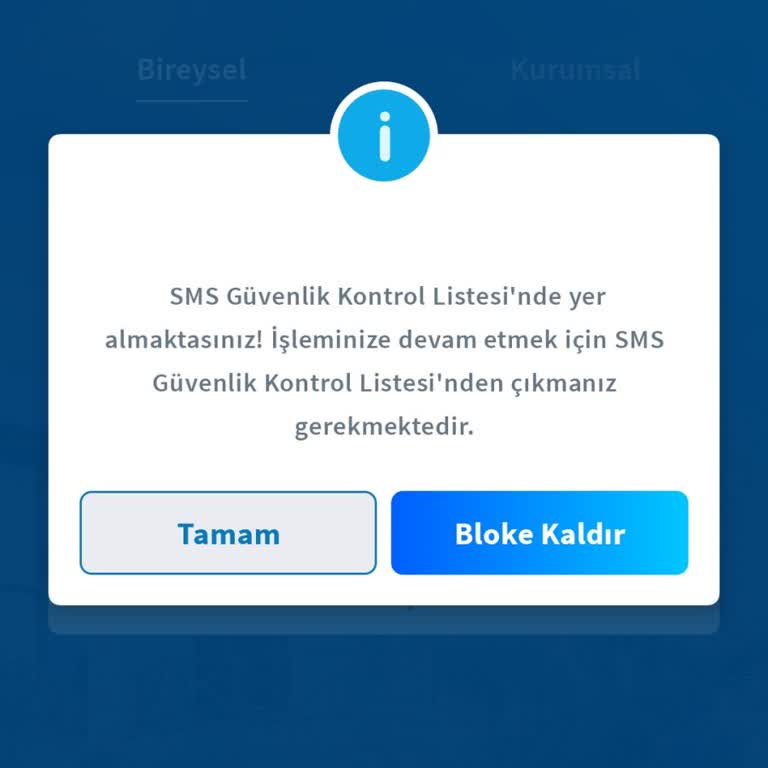 Mobil Şube Girişinde Sürekli Sim Bloke Uyarısı Ve Mağduriyet