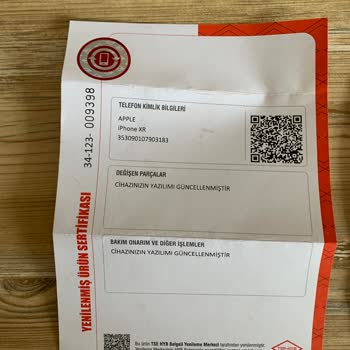 Arızalı Yenilenmiş İphone XR Teslimatı Ve Değişim Talebi