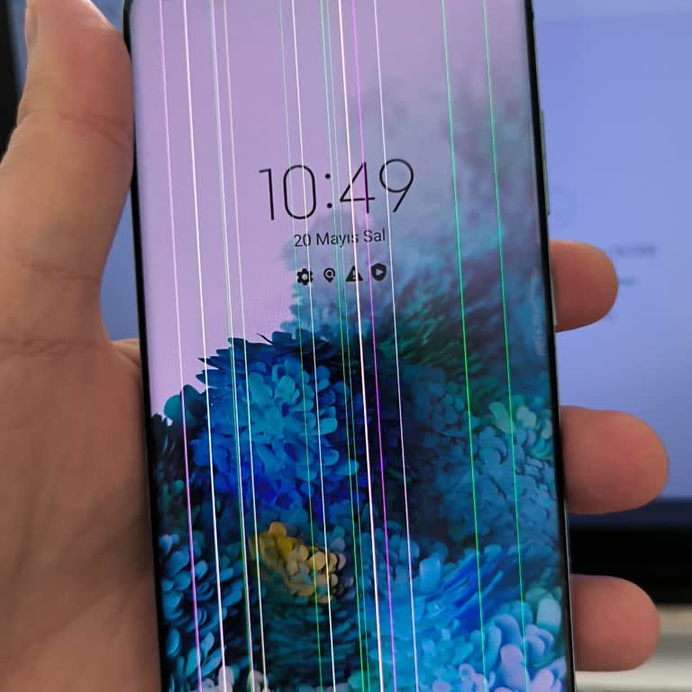 My Samsung S20+ Screen Shows Vertical Lines After Update But Warranty Has Expired
