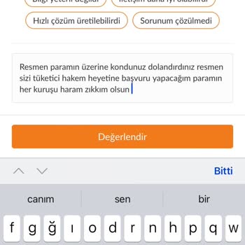 İade Edilmeyen Ürünler Ve Askıya Alınan Hesap Nedeniyle Mağduriyet
