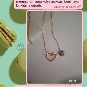 Aldığım Kolyenin Harf Kısmı 1 Haftada Karardı, Garanti Belgesi Çıkmadı