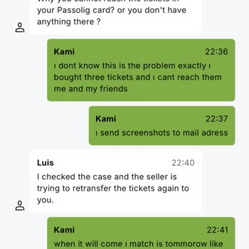 Ich habe 3 Tickets für Fenerbahçe-Lyon bei Viagogo gekauft, aber keine Lieferung