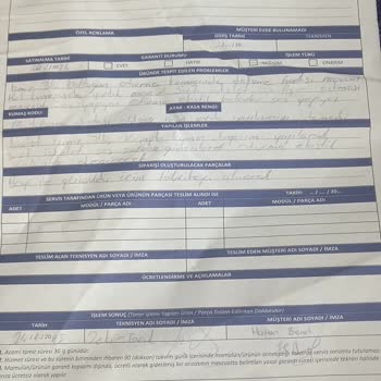 Koltuk Takımında İmalat Hatası Ve İlgisizlik