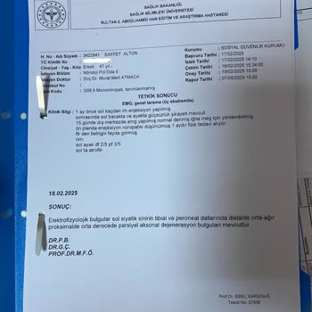 Hatalı İğne Sonrası Sinir Hasarı Ve Maddi Kayıp: Hastaneden Destek Yok