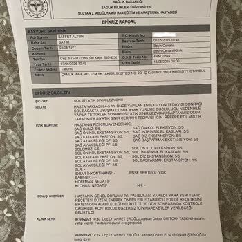 Hatalı İğne Sonrası Sinir Hasarı Ve Maddi Kayıp: Hastaneden Destek Yok