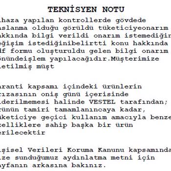 8 Ayda Paslanan Vestel Çamaşır Makinesi İçin Değişim Talebim Reddedildi: Mağduriyet Yaşıyorum