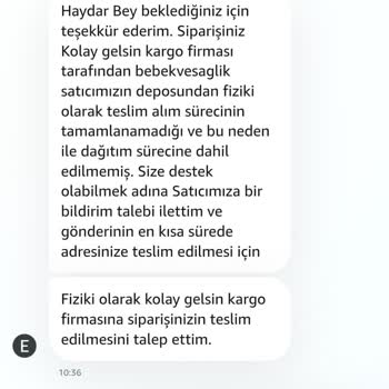 Amazon Siparişim Teslim Edilmedi, Müşteri Hizmetleri İlgisiz