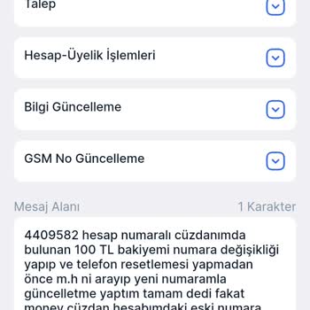 Migros Money Cüzdan Numara Güncelleme Sorunu Ve Müşteri Hizmetleri İlgisizliği