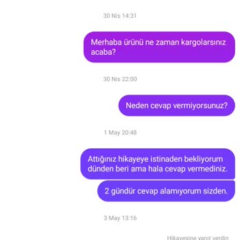 Siparişimin Teslimatı Sürekli Oyalandı Ve Cevap Alamadım
