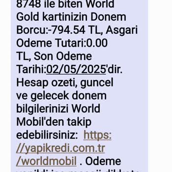 Kullanılmayan Kredi Kartı İçin Borç Çıkması