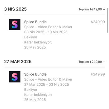 Spliceapp.com Haksız Tekrarlanan Üyelik Ücretleri Mağduriyetimin Giderilmesini Talep Ediyorum