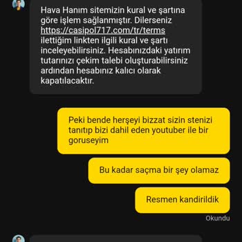 Kazancım Casipol Tarafından Geciktiriliyor Ve Ödeme Yapılmıyor