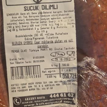 Küflü Sucuk, Hatalı Etiket Ve İade Sorunu: Getir'den Cevap Yok!