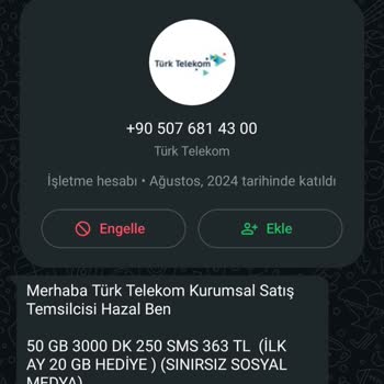 Türk Telekom Adıyla Kimlik Bilgisi İsteyen Sahte Numaralara Dikkat