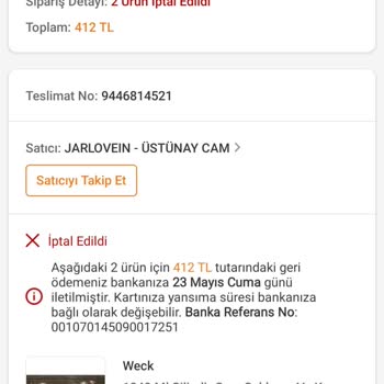 Sipariş İptali Ve Fiyat Artışı Karşısında Müşteri Mağduriyeti