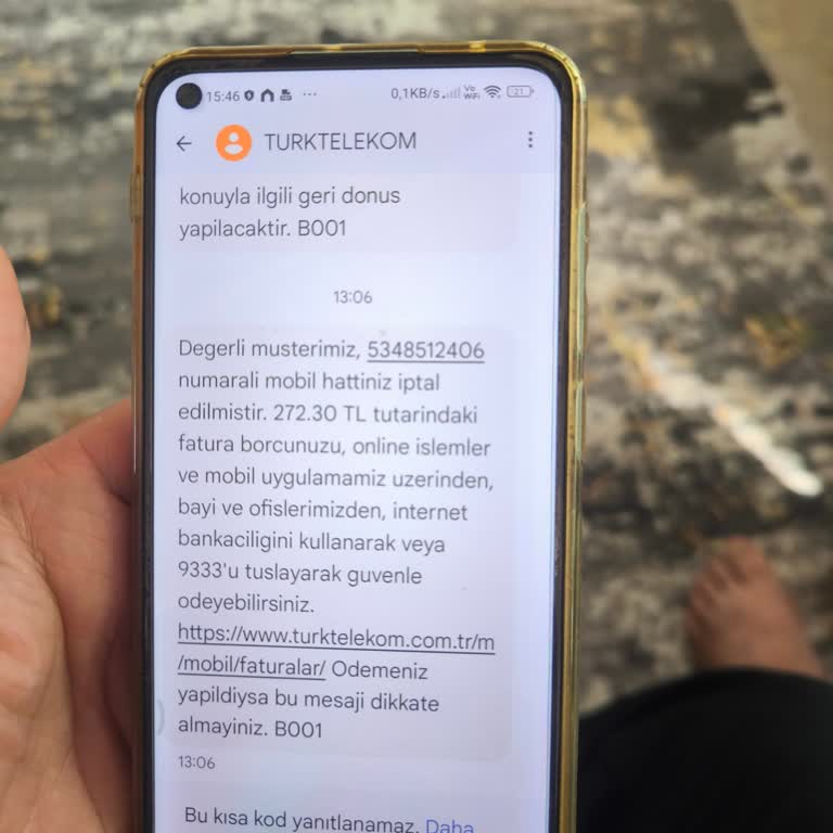Yanlış Bilgilendirme Sonrası Beklenmedik Fatura Şoku