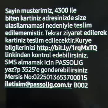 Kurye Teslimat Yapmadan Kartı Teslim Edilmedi Gerekçesiyle Mağdur Edildim
