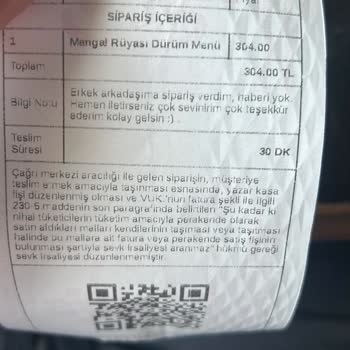 Eksik Gelen Sipariş Ve İade Talebi
