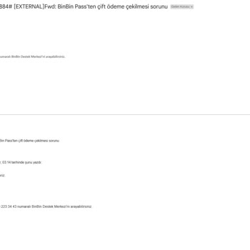 Çift Çekilen Ücretin İadesi Aylardır Yapılmıyor, Mağduriyetim Sürüyor