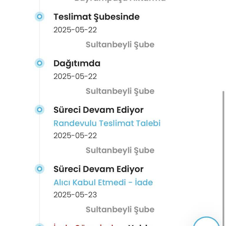 Kargom Teslim Edilmeden İade Ediliyor, Şubeye Ulaşamıyorum