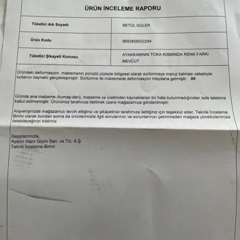 Yeni Alınan Ayakkabıda Oksitlenme Ve Mağaza İlgisizliği