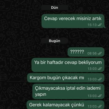 Siparişim Kargolanmadı, Müşteri Hizmetleri Yanıt Vermiyor