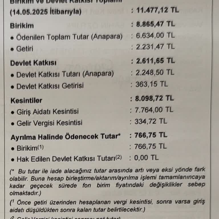 BES'te Paramı Geri Alamadan Yüksek Kesinti Şoku!