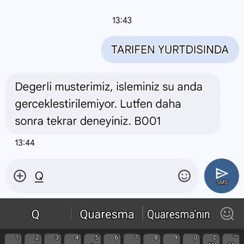 Yurt Dışı Tarifesi Aktif Edilemiyor, Müşteri Hizmetleri Çözüm Sunamıyor
