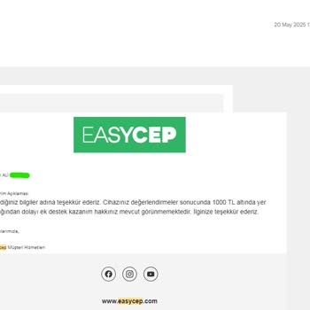 EasyCep Ek Destek Ödemesi 6 Aydır Yapılmıyor, Mağduriyetim Giderilmiyor