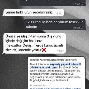 Yanlış Renkli Ürün Ve Yasal İade Hakkının Reddedilmesi