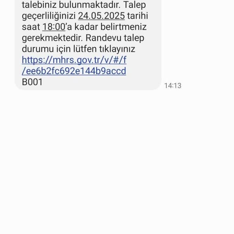 Endodonti Bölümünden Randevu Alamama Ve Anlaşılmaz Mesaj Sorunu