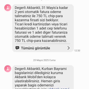Akbank'tan Bilgim Dışında Mesaj Ve Hesap Açılması