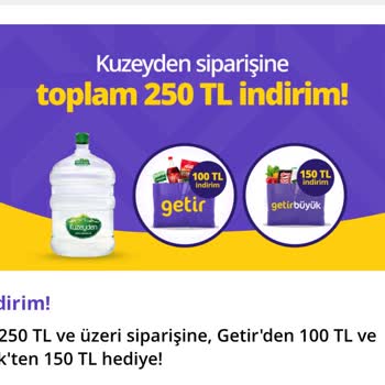 Getir Su Kampanyası Getir Büyük'te Tanımlanmıyor, Destek Yetersiz