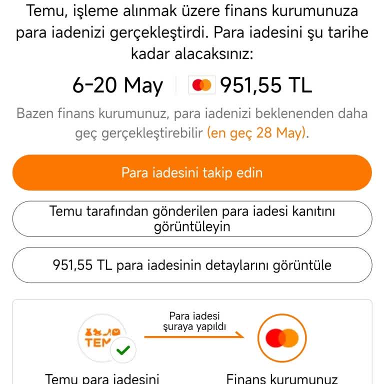 Sipariş İptali Sonrası Para İadesi Yapılmıyor, Destek Yetersiz