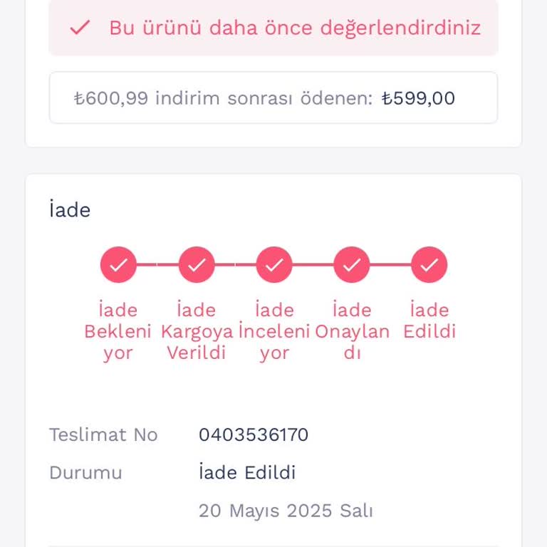 İade Ücreti Hala Yatmadı, Mağdur Edildim