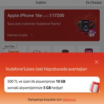 Vodafone İnternet Aşımı Ve Hediye İnternet Yüklenmemesi Mağduriyeti