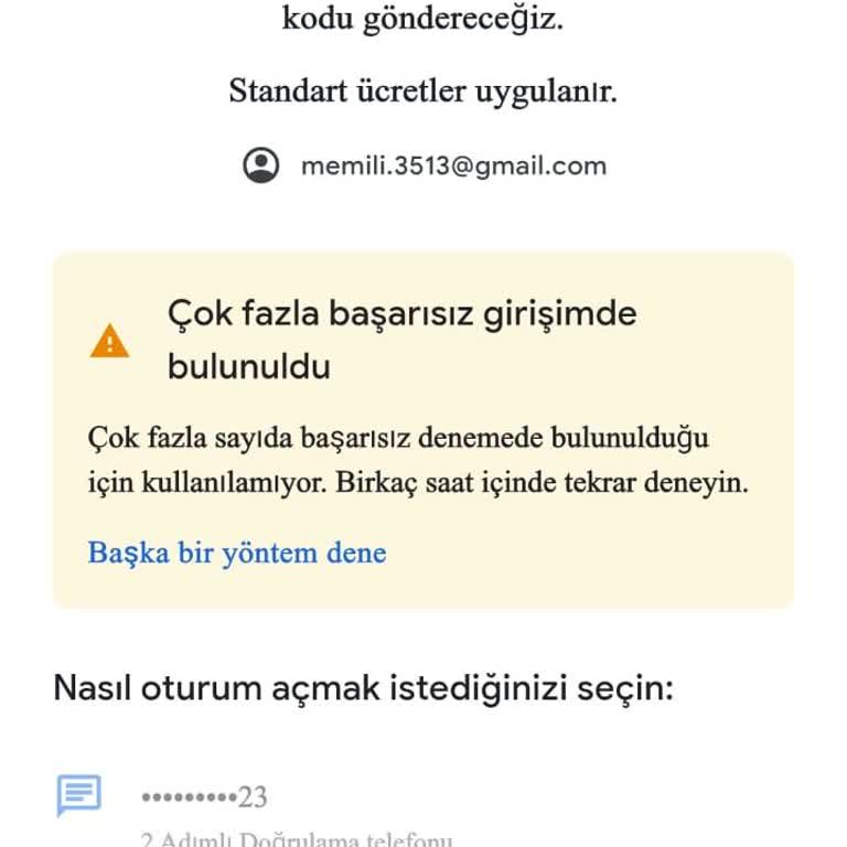 Gmail Şifre Sıfırlamada Kod Gelmiyor, Hesabım Kilitlendi