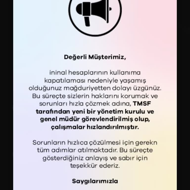 İninal Kartım Aniden Kapandı Param İçeride Kaldı