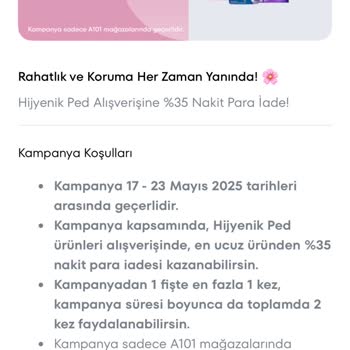 A101 Hadi Uygulaması Nakit İade Kampanyası Hesabıma Yansımadı