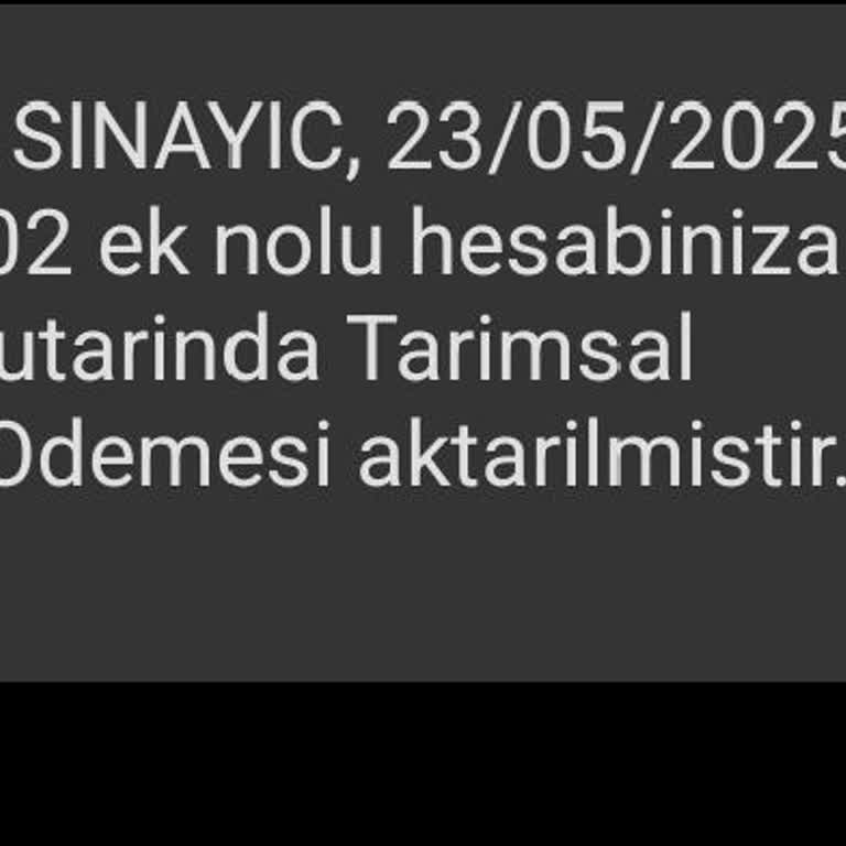 Tarımsal Destek Ödemesi Yanlış Hesaba Aktarıldı