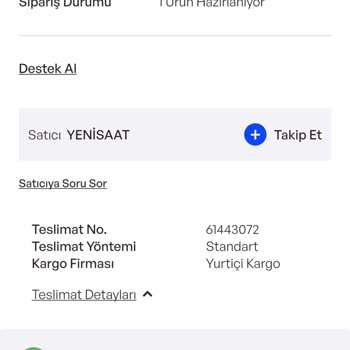 10 Gündür Kargoya Verilmeyen Saat Ve Yetersiz Müşteri Hizmeti
