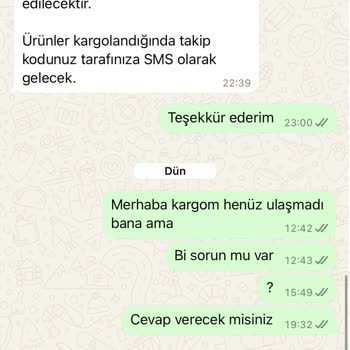 Ürünüm Gelmedi, Hiçbir Şekilde Geri Dönüş Sağlanmıyor