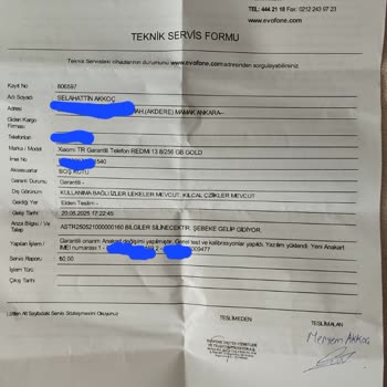 Xiaomi Cihazımın IMEI Kaydı Yapılmadı, Mağdur Oldum